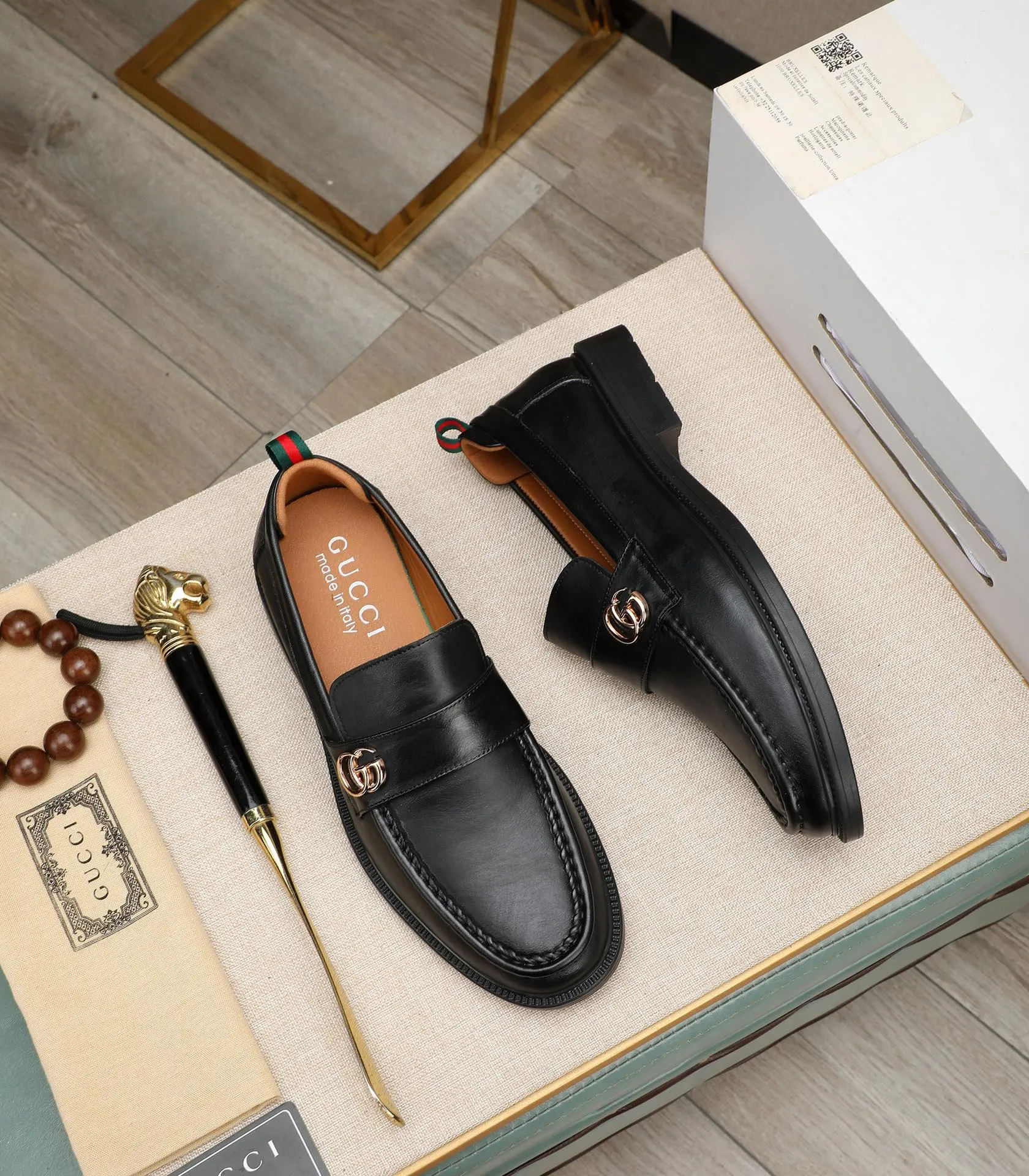 Men's men's shoes💰500📛📛Original (water-dyed cow lining) Gucci GUCCI official website formal shoes🌀 Italian🇮🇹imported cowhide➕top imported water-dyed cowhide lining💋Finely handmade original bottom, the real thing looks better when photographed in person Standard size 38-44